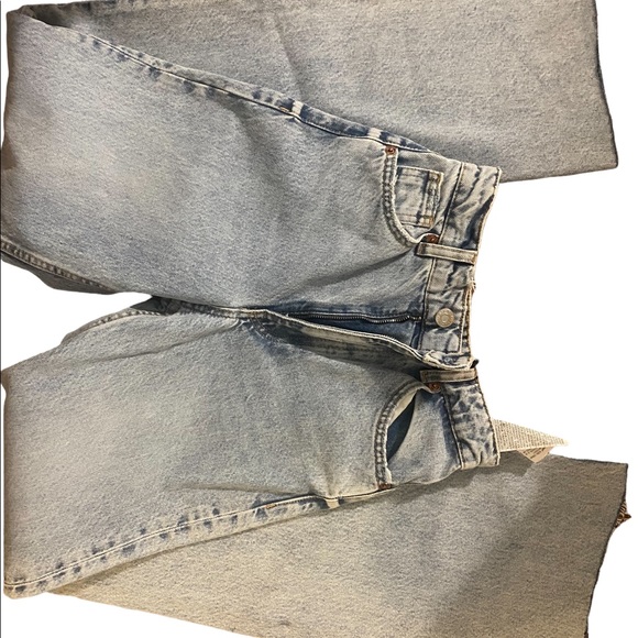 Zara Wide Leg Full Length Jeans - Picture 4 of 6